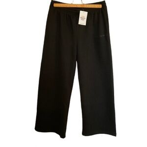 Princess Polly Straight Wide Leg Trouser Jogger Black L XL NWT